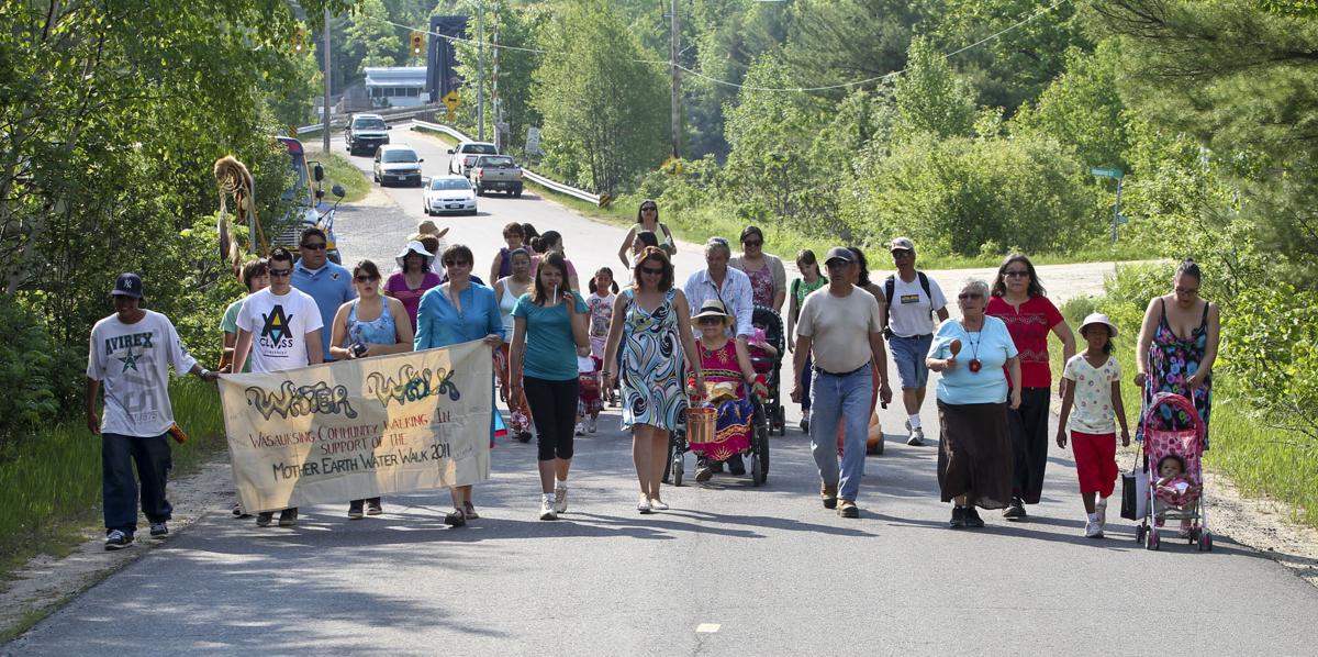 Wasauksing First Nation members participated in the second annual Mother Earth Water Walk across Parry Island in 2012.